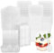 APACALI 100 vasos de postre con tapa, 120 ml, vasos de postre de plástico con 100 cucharas de sopa, vasos de postre con tapa, cuencos de postre con tapa para bricolaje, postres, pudin, mousse helado