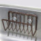 SPORTARC Porte-éponge multifonction en métal pour évier de cuisine, support d'éponge de cuisine, panier égouttoir de cuisine avec 2 ventouses (cuivre), 1401167516