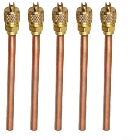 Zoegneer 5 boquillas de flúor para válvula de retención de aire acondicionado, adecuadas para congelar equipos de refrigeración