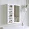 FABS Harper Jewellery Cabinet Armoire with LED Light Mirror & Drawers - Wall Mounted Storage & Organiser Unit for Makeup - Bedroom, Dresser & Vanity Furniture