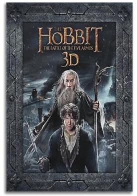 LMJUSNEFNC Filmposter Der Hobbit, 3 Poster, dekoratives Gemälde, Leinwand, Wandposter und Kunstdruck, moderne Familienschlafzimmer-Dekoration, Poster, 30 x 45 cm