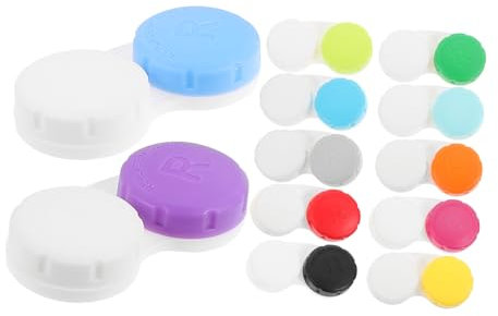 Didiseaon Travel Lens Case Set 12pcs 12-Colour Double Box Small Storage Organizer Sturdy and Lightweight Suitable for Outdoor Use