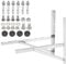PATIKIL 7000-18000BTU Wall Mounting Bracket for Mini Split Air Conditioner, 1Set Foldable Stainless Steel Stand Support Condenser Up to 550lbs for Hanging