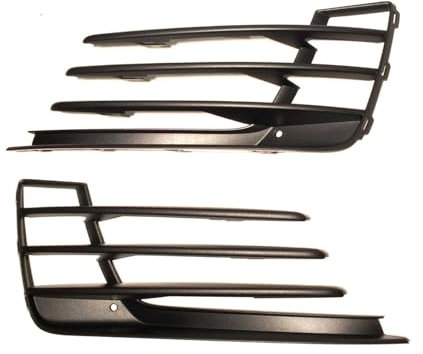 HZ-DESIGN 1 Satz Lüftungsgitter Nebelscheinwerfergitter LED Rechts+Links kompatibel mit Golf 7 GTI - 03.2017