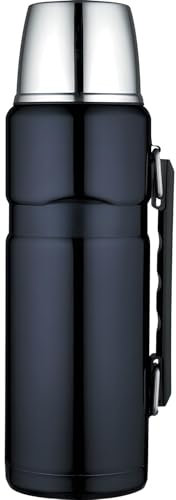 AMK® Thermos Stainless Steel King Flask 1.2L Midnight Blue Vacuum Insulated Keeps Warm Or Cold Suitable for Tea Coffee Iced Teas & More