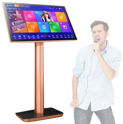 Karaoke Machine 22 inch 4K Touch Screen Player with 3TB Storage - 27 Languages KTV for Bar Home Party