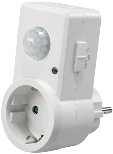 Adaptador de enchufe con sensor de movimiento PIR para conmutación automática