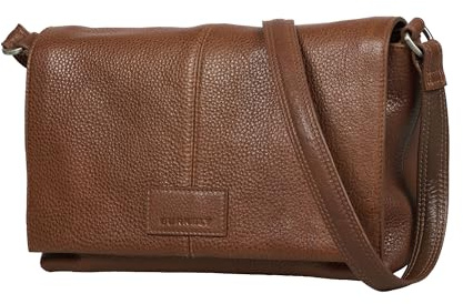 Burkely Soft Skylar Satchel Bag – Leder Damen Umhängetasche – Klappenverschluss – Zeitlose Alltagstasche