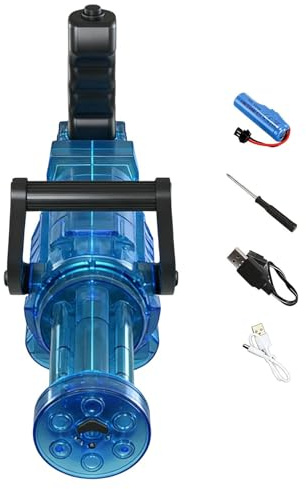 Jvjggag Sparatore d'Acqua Elettrico | Sparatore Automatico per Esterni,Giochi per Battaglie con Acqua con Effetti di Luce e Fiamma - per Festa Giardino Cortile Spiaggia Campeggio Estate