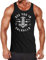 Neverless® Herren Tank-Top See You in Valhalla Valknut Mjölnir Thor Hammer Muskelshirt Muscle Shirt schwarz XXL