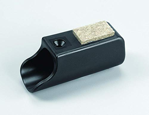 4 Gleiter/Kappen Gleitkappen für Stahlrohrtische Rundrohre, Kunststoff, Schwarz (32 mm, Mit Filz)