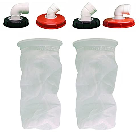 OrangeClub IBC Ersatzfilter Nylon Filter 2pc DN75 Breather Tonnen Fass Kunststoffabdeckung für Filterset IBC Regenwassertank