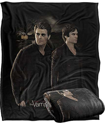 Vampire Diaries Tagesdecke, offizielles Lizenzprodukt, seidig, superweich, 152 x 127 cm
