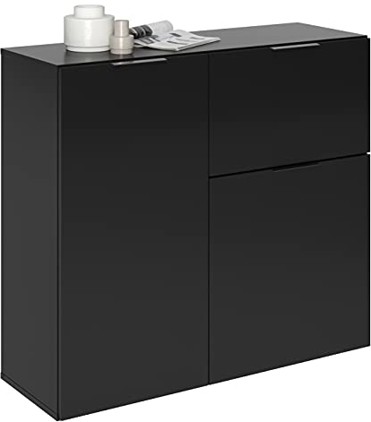 DEINE TANTE EMMA 557-001 Dark 1 Schwarz Kommode Sideboard Highboard
