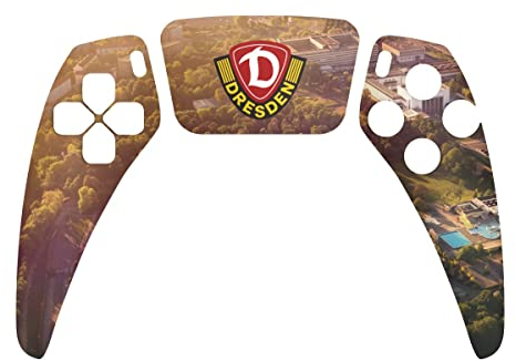 Skin kompatibel mit Sony Playstation 5 Controller PS5 Folie Sticker SGD SG Dynamo Dresden Stadion