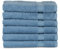 TowelSelections Weiche und saugfähige Handtücher aus Baumwolle für Badezimmer, Hotel, Dusche, Spa, Fitnessstudio, 4 Handtücher, Allure Blue