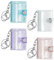 BEEK UEN1 Pack of 4, Portable Mini Keyring Family DIY Photo Album Gift Idea for Friends, Families, Couple (5.4 cm x 6.5 cm), Acrylic