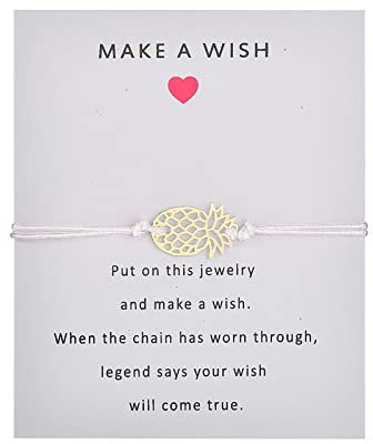 Ananas-Geschenke, Ananas-Armband, Freundschaft, Mutter, Tochter, Armbänder, Geburtstag, Weihnachten, Geschenke für Teenager, Mädchen, beste Freundin, Enkelin, Nichte, Armbänder Teenager (D, One Size)