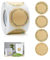 500 Stück Kraftpapier Aufkleber, 5cm Aufkleber Etiketten Rund Selbstklebend Aufkleber Rund für Marmeladen gläsergewürz, Backen, Geschenktüten, Flaschen Marmeladen Etiketten, Küche Umschlag, Hochzeit