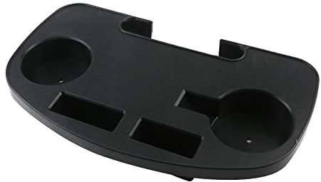 Curqia Zero Gravity Chair Cup Holder Tray Black Couch Cup Holder with Mobile Device Slot for Fold Lounge Chairs, 1 Pack