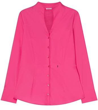 Seidensticker Damen Kelchkragenbluse Slim Fit Langarm Kelchkragen Bügelfrei 100% Baumwolle