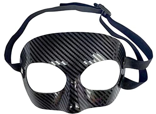 TOOYFUL Nasenschutz Basketballmaske Nasenschutz Verstellbarer Riemen Sportmaske Gesichtsschutz für Fußball Boxen Workout Sport, Halbgesichtsnase