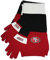 Littlearth NFL San Francisco 49ers dreifarbiger Schal und Handschuh Geschenk-Set