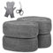 iunio Wire Wool, 4 Pack Steel Wool Mice Blocker with Gloves & Scissors, 0000 Steel Wool Filler for Walls,WireWool Mice for Cleaning,Metal Polish, Rat Rodent Control for Supermarket, Restaurant, Barn