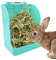 Supatmul Kaninchen Heu Futterstation, Kaninchen Heu Halter Grashalter, hängender Heuraufe Kaninchen, Haustierkäfig Zubehör für kleine Tiere, Kaninchen, Zwergkaninchen, Meerschweinchen