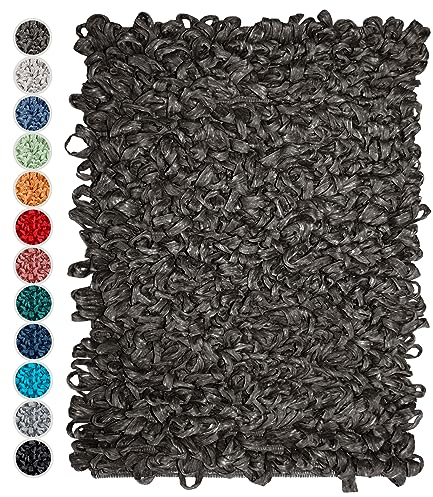 Lashuma Badeteppich waschbar, Badläufer extra saugstarke Badezimmermatte 50x70 cm