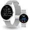XCOAST SIONA 2 Damen Smartwatch Silber (4,2 cm) 6,9mm hoch - iOS und Android Fitness Tracker AMOLED 21 Sportarten 200 watchfaces Blutsauerstoff Wasserdicht Puls Blutdruck 7 Tage Akku