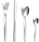 Gifcomda Lot de 24 couverts en acier inoxydable pour 6 personnes - Poli brillant - Avec couteau, fourchette, cuillère, passe au lave-vaisselle