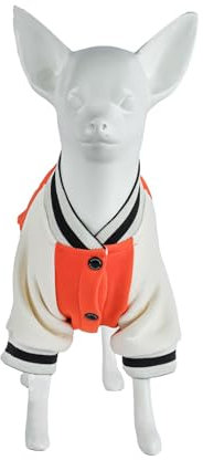 IZOCOOL - Hundepullover Fleece Hundepullover Groß Hunde Sweatshirt, Warm und Leicht, Leicht zu Tragen (Orange, L)