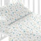 TRAMAS+ Kinderbettwäsche 60x120 cm aus 100% Baumwolle Superweiche & Farbenfrohe | Babybettwäsche - (Mini-Krippe - 50x80 cm, Nico Himmelblau)
