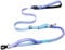 Strapazierfähige Hundeleine mit Schnellverschluss-Karabiner und verstellbarem Bungee-Zugband, für Spaziergänge und Training, mit Auto-Sicherheitsgurt, 1,2 - 1,8 m, Violett