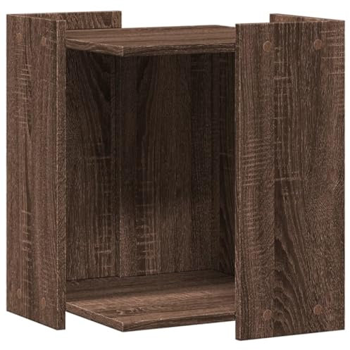 vidaXL Katzenklo Schrank, Katzenschrank Katzentoilette, Beistelltisch Katzenhaus, Katzenmöbel Verstecktes Design, Braun Eichen-Optik Holzwerkstoff
