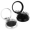 Lot de 2 brosses à cheveux pliantes, mini peigne de massage avec miroir, portable, pliable, petit sac à main rond compact taille voyage brosses humides pour femmes, filles et hommes