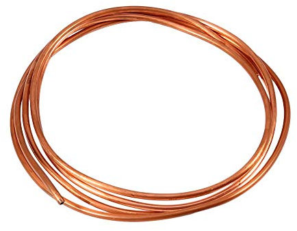 Nikou Tuyau en Cuivre Souple de 2 m de Diamètre Extérieur de 4 mm de Diamètre Intérieur de 3 mm pour Refroidissement Sanitaire