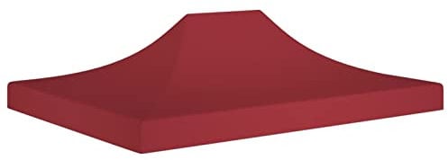 Xichuzi Partyzelt-Dach, Ersatz Pavillondach, Dach Für Pavillon, Ersatzdach Pavillon, 4x3 m Burgunderrot 270 g/m²