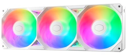 Cooler Master SickleFlow Edge 360 White Single-Frame aRGB PC Case|Liquid Cooler Fan, 360mm, Single Modular Cable, PWM 2,050 RPM, Air Balance Blades, Loop Dynamic Bearing, Radiant aRGB Lighting