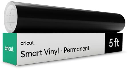 Cricut Smart Vinyl – Permanent, Schwarz – 33 cm x 152,4 cm – Großpackung