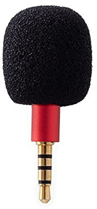 SEAYACK Microfono portatile piccolo microfono per smartphone scheda audio computer portatile con spina wireless da 3,5 mm e per giocare