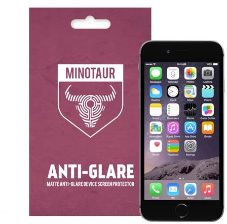 Minotaur Screen Protector for iPhone 6 and iPhone 6S, Matte Anti Glare (6 Screen Protectors)