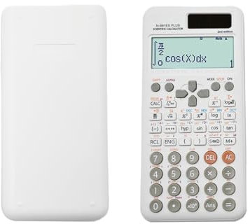 Wissenschaftlicher Taschenrechner, kompatibel mit FC-991ES Plus-2nd Edition, wissenschaftlicher Taschenrechner mit 417 Funktionen, für Schulbedarf, Studenten, Lehrer, Büro, Zuhause, Weiß