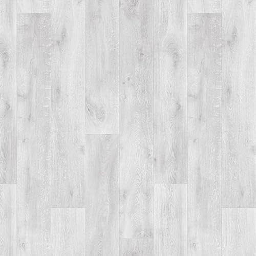 Light Grey Wood Effect Anti-Slip Vinyl Flooring For Kitchen, Bathroom, LivingRoom, 4.20mm Thick Vinyl Sheet, 7 Year Warranty, Suitable for underfloor heating-7 X 4 mt