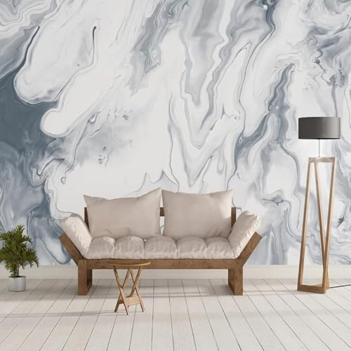 XLMING Hand Drawn Abstract Ink Art Line Graffiti 3D Wallpaper Silky Texture Home Study Office Grey Dining Room Sofa Bedroom Living Room TV Backdrop-430cm×300cm