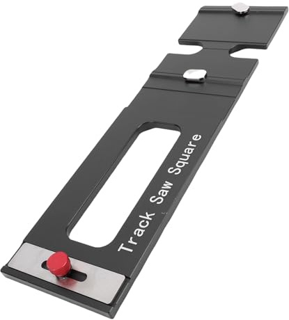 VISLONE Track Saw Square Track Saw Rail Square Guide 90 Degree Cuts From Edge for Woodworking Aluminum Alloy