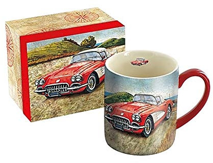 Lang Vintage Car Mug by Tim Coffey, 14 oz, Multicolored