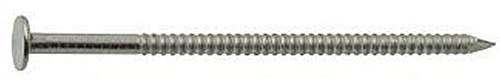 90X Drahtstifte Flachkopf Ringen 2.7x60 Edelstahl A2