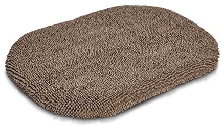 Wolters Cleankeeper ovale Matte Hundekissen, Größe:69 x 51 x 4.5 cm, Farbe:warm Grey